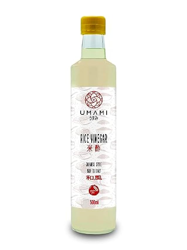 Umami Vinagre de Arroz para Sushi 500ml - Made in Italy - Receta japonesa, arroz italiano! O6XC7OxP
