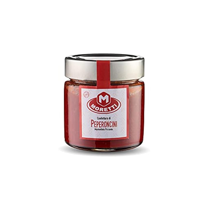 Moretti® Mermelada de chiles calabreses y cebolla roja de Tropea IGP | 240 g Envasado en Vidrio | Hecho en Calabria (Mermelada de chile) OuTnwZCy