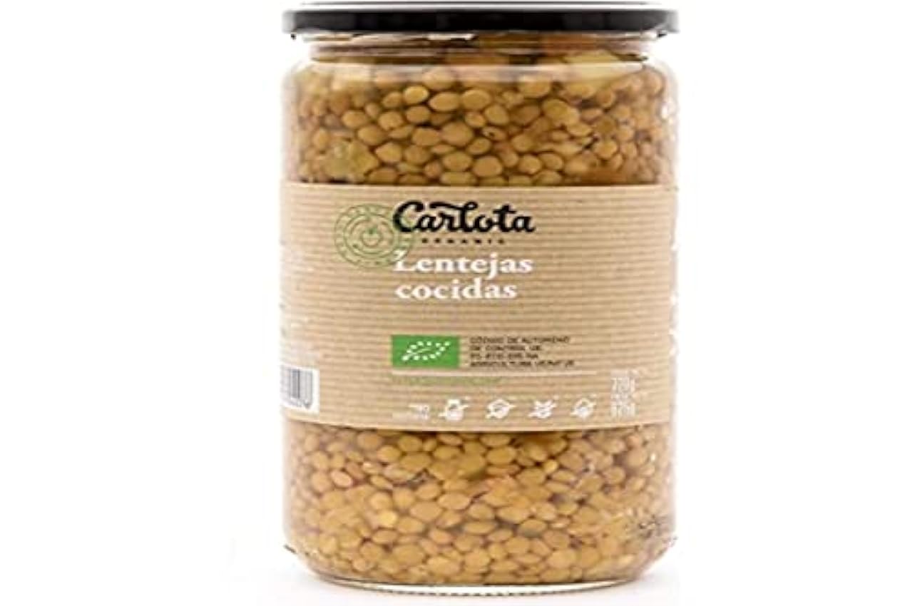 Carlota Organic Lentejas Cocidas 720 gr NYKDMcyt
