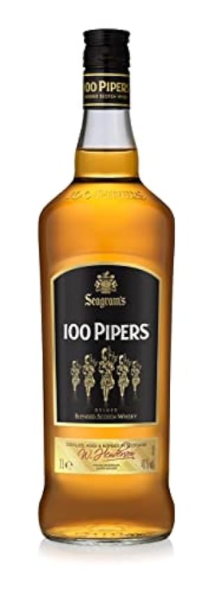 100 Pipers Whisky Blended Escocés - 1 L JnwtjvZV
