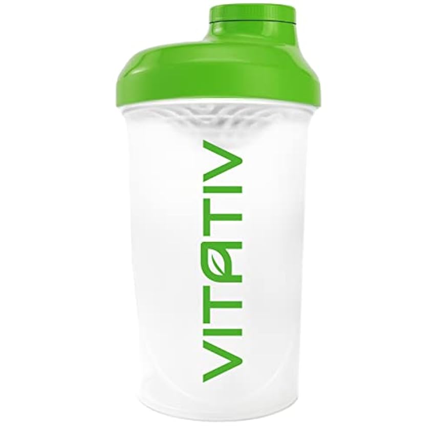 VITATIV - Botella Shaker 500 ml, para deportes y activi