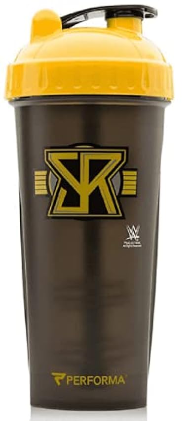 Performa Hero Series WWE Shaker - Coctelera de proteínas (800 ml, con rodillos) NcoMeixN