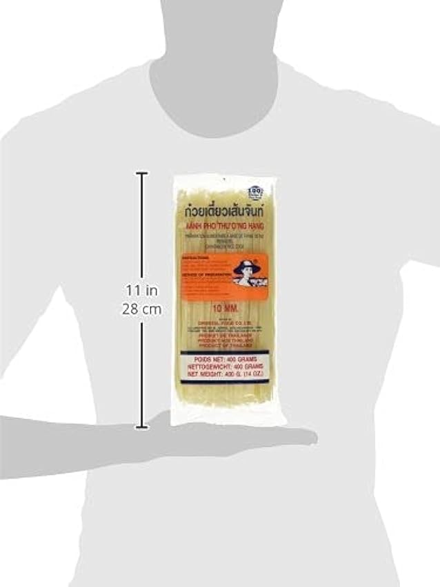 Granjero - fideos de Asia de 5 mm de ancho - paquete de 5 (5 x 400 g) - fideos de arroz tailandés ilU4r241