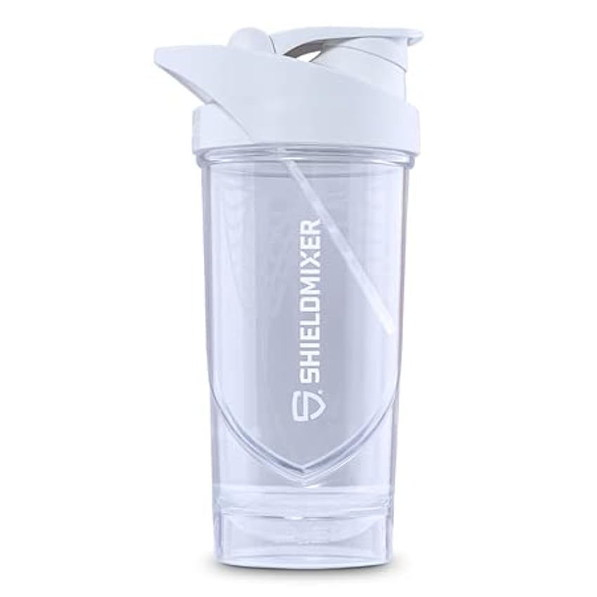 Shieldmixer Hero Pro Classic Shaker for Whey Protein Shakes and Pre Workout, BPA Free, 700 ml, Logo White POmP7C8s