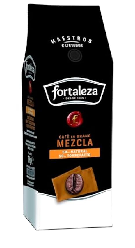 Café Fortaleza - Café en Grano Mezcla 50/50 con Matices