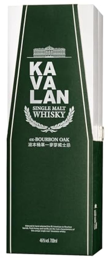 Kavalan Single Malt Whisky ex-BOURBON OAK 46% Vol. 0,7l in Giftbox LxgX9a1L