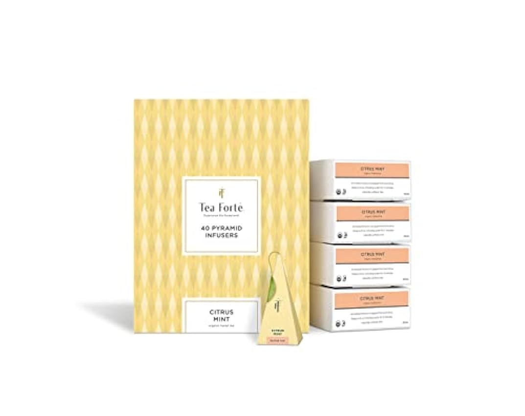 Tea Forte Citrus Mint | Pack de 40 pirámides de infusió