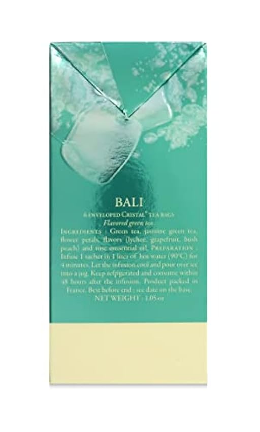 Dammann Bali - Té Verde Helado Aromatizado con Pomelo, Lichis y Melocotón, 6 Bolsitas - Dammann Frères pJBMl5ni