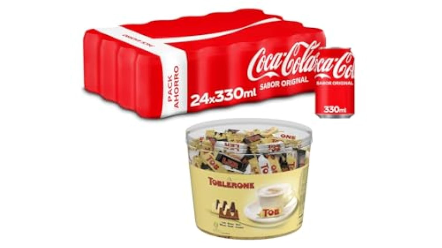 Coca-Cola Sabor Original, Pack de 24 latas de 330ml + T