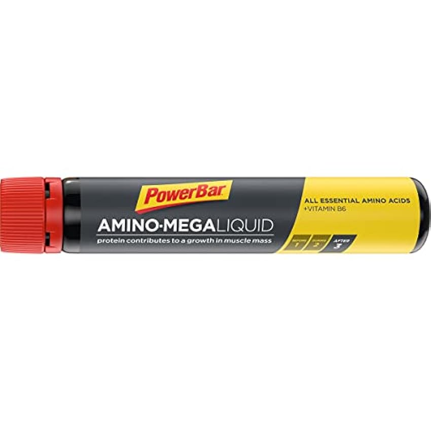 PowerBar Amino Mega Liquid Ampollas 20x25ml - Ampollas de Suplemento pqRknA8y