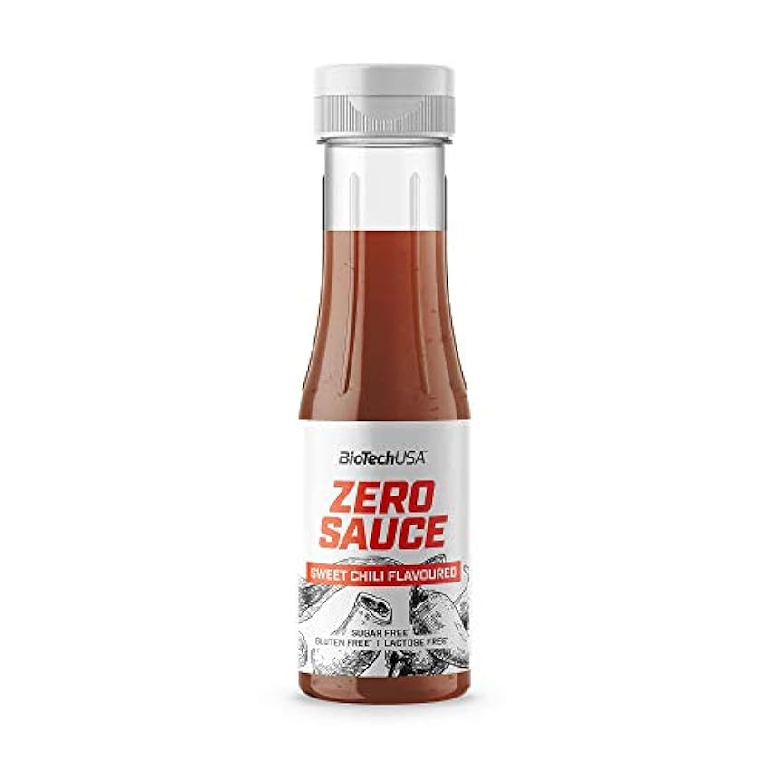 BioTechUSA Zero Sauce Chili dulce, sin azúcar, sin lactosa, sin gluten, 350 ml LVDbEaIh