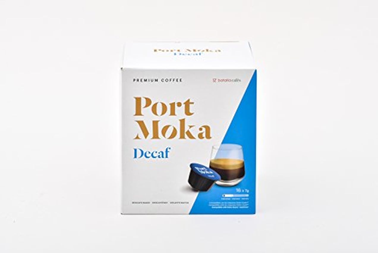 Port Moka Cápsulas de Café Decaf Compatibles Sistema Dolce Gusto – 4 paquetes de 16 Unidades lx5iqvRz