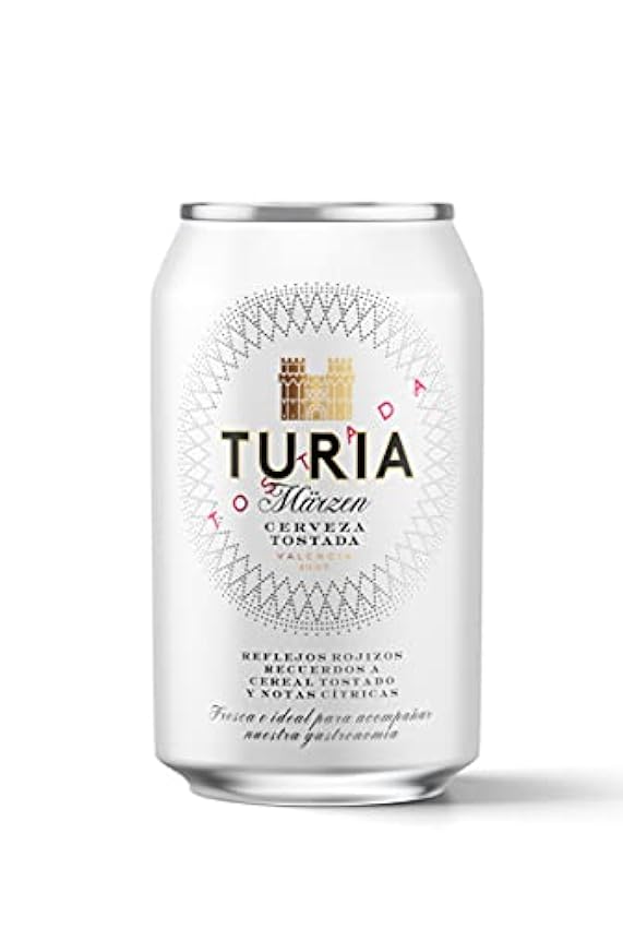 Cerveza Tostada Turia Märzen, Pack de 24 Latas 33cl | Cerveza Märzenbier, Valencia, Tostada, en Lata, Refrescante G1rgoooi