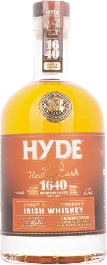 Hyde No.8 HERITAGE CASK 1640 Single Malt Irish Whiskey 43% Vol. 0,7l NY8lpOuj