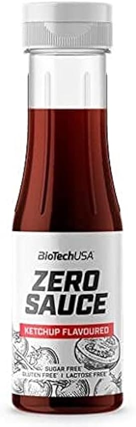 BioTechUSA Zero Sauce Ketchup, sin azúcar, sin lactosa,