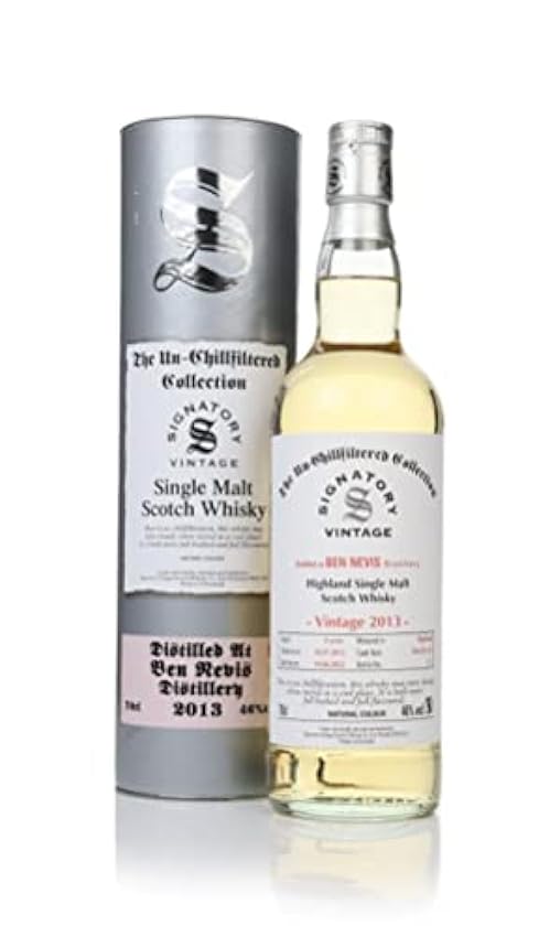 Signatory Vintage BEN NEVIS 8 Years Old The Un-Chillfiltered 2013 Cask No´s: 427+429 46% Vol. 0,7l in Giftbox MZzma6KQ