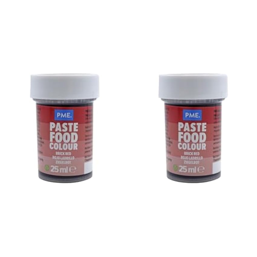 PME Colorante en Pasta Rojo Ladrillo 25 g (Paquete de 2) gxWDJaS5