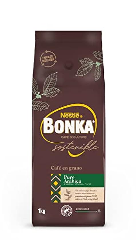 Bonka Café Grano Puro Arábica 1kg (paquete de 1kg) pviwjMlA