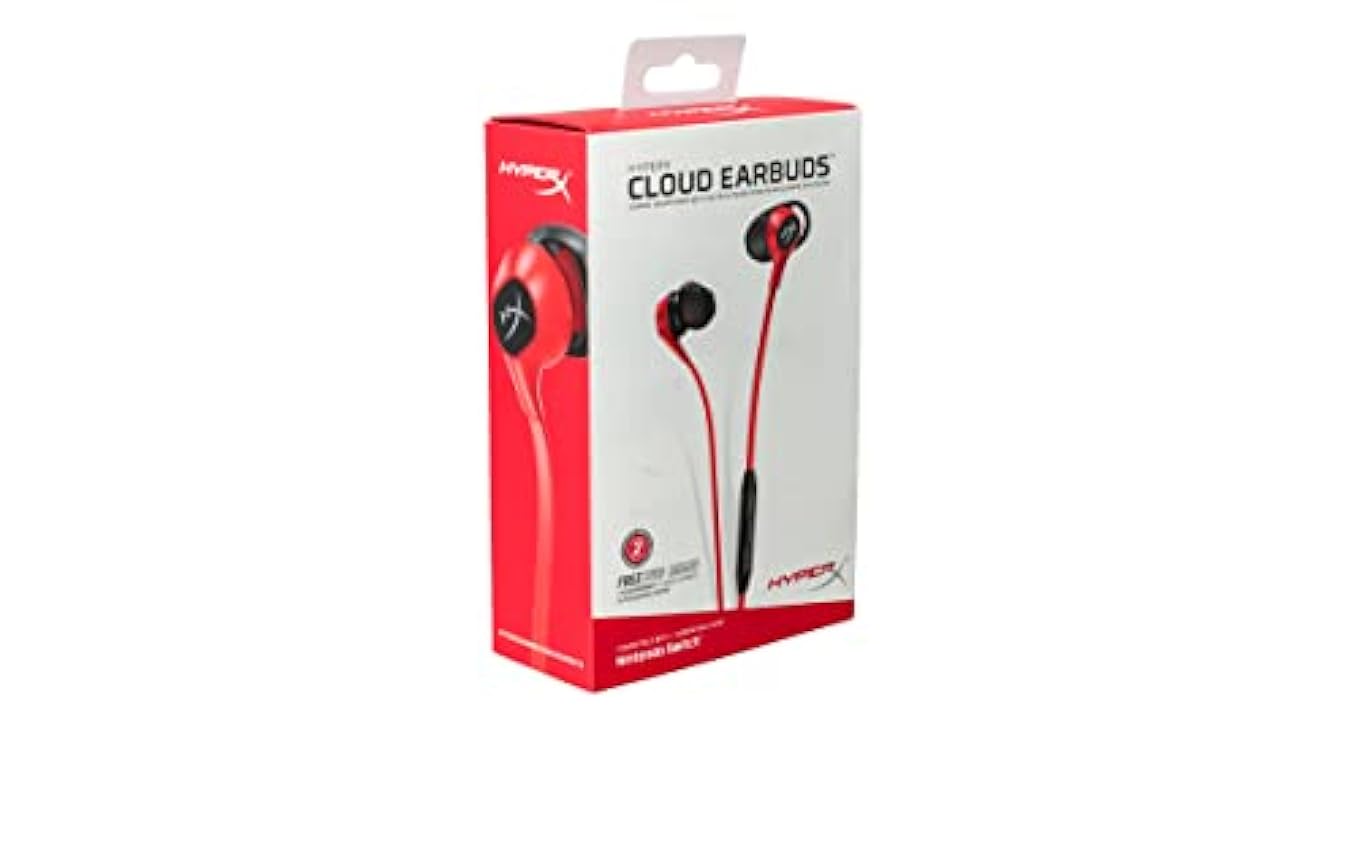 Kingston HyperX Cloud Earbuds Auriculares Dentro de oído Negro, Rojo MD64HtVt