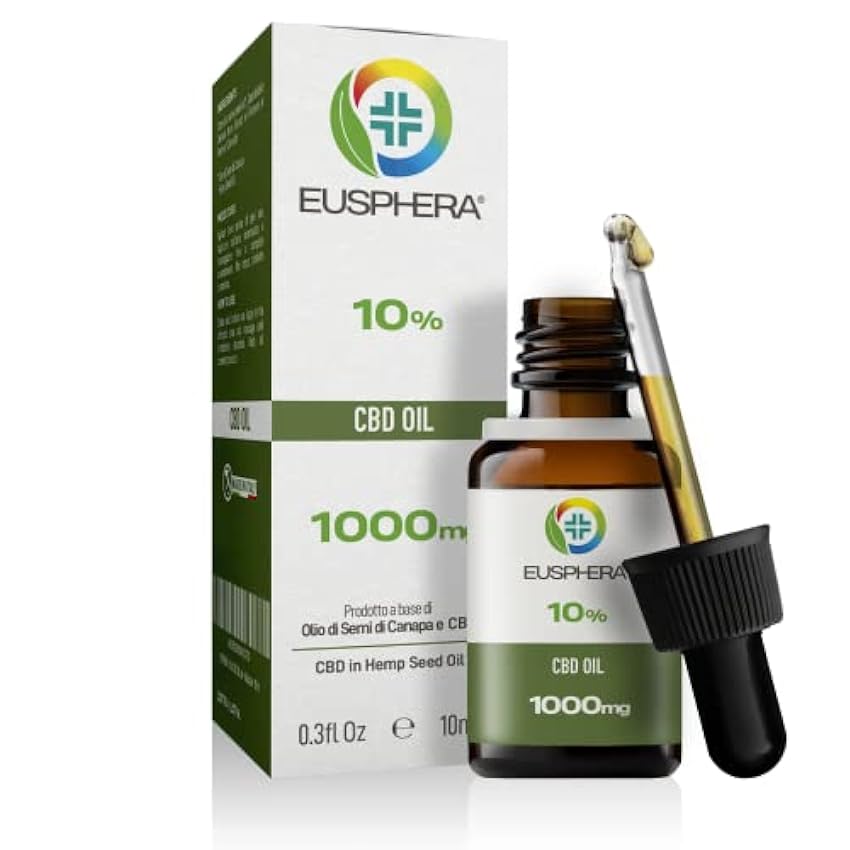 EUSPHERA - Aceite de CBD 10% - Aceite de Cáñamo Certifi