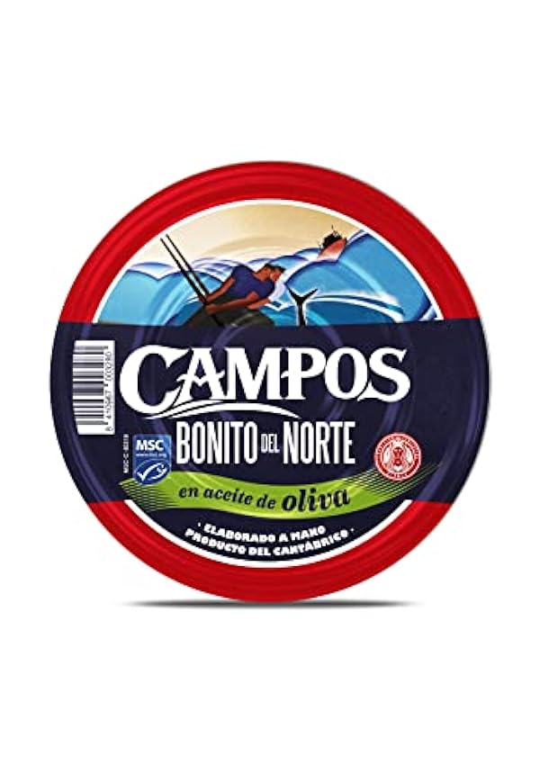 CAMPOS Conserva de Bonito del Norte de Pesca Certificada Msc en Aceite de Oliva, Especial Hostelería, 1850 G lBTJBqdg