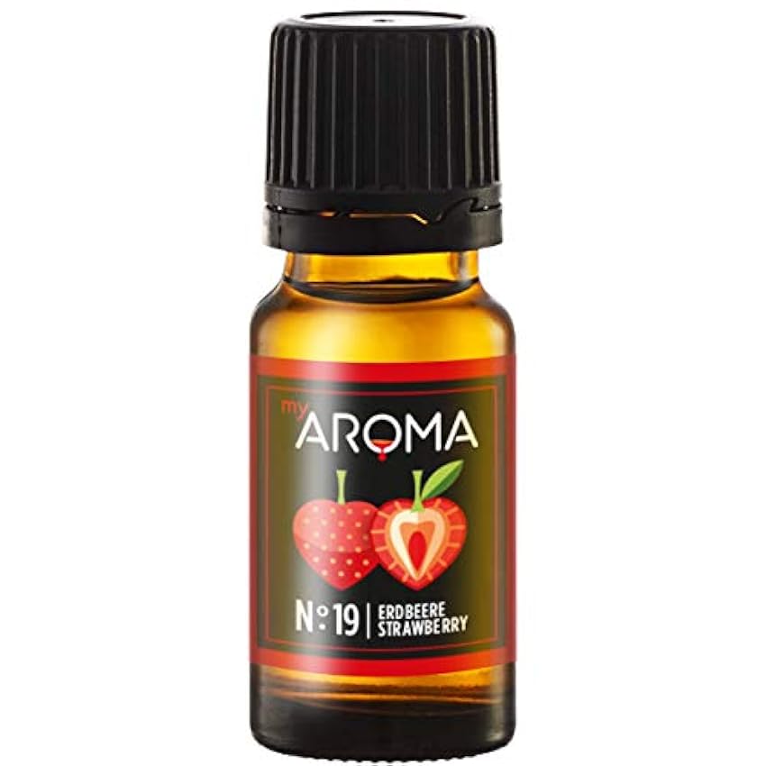 myAROMA | No. 19 (Fresa, 10 ml) | Aroma natural y puro 