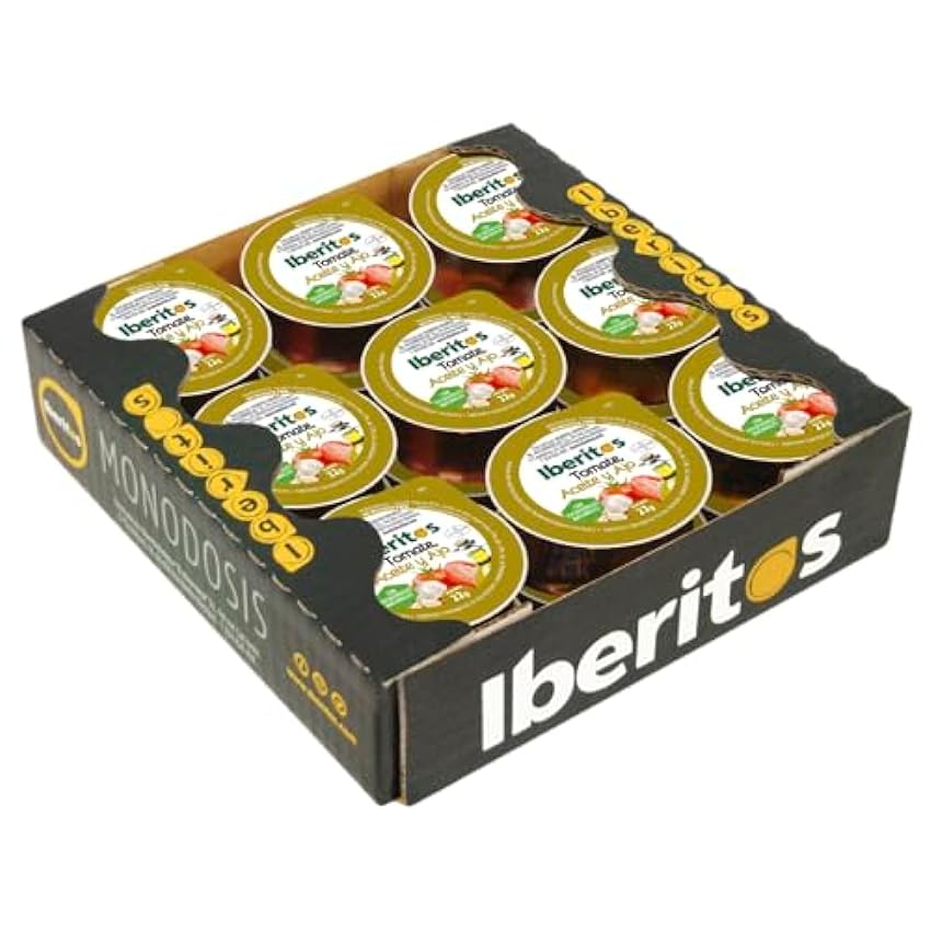 Iberitos - 18 Monodosis de Tomate Natural con Aceite de