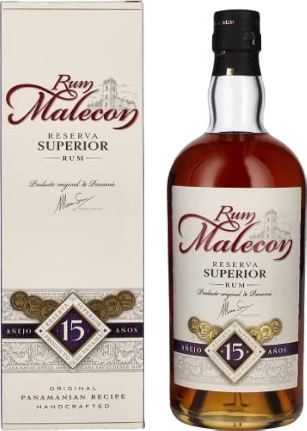 Rum Malecon Añejo 15 Años Reserva Superior 40% Vol. 0,7