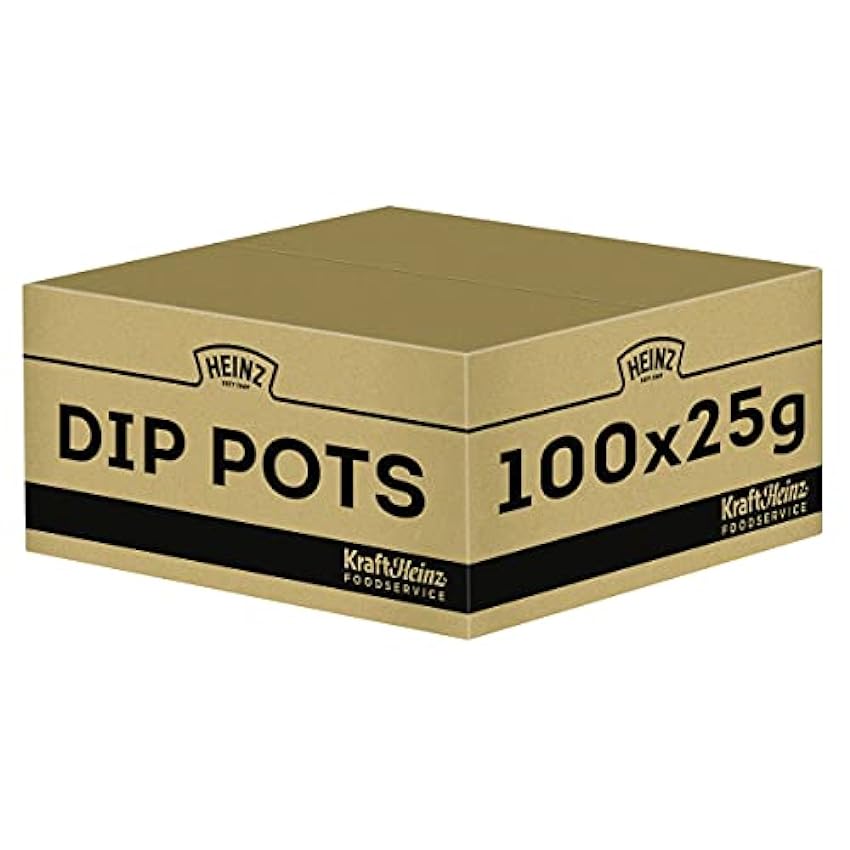 HEINZ 1 caja de 100 unidades Mayonesa Dip Pot 25g NOa42ytw