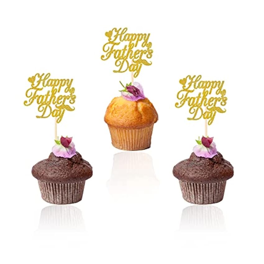 12 adornos para cupcakes del día del padre, decoración 