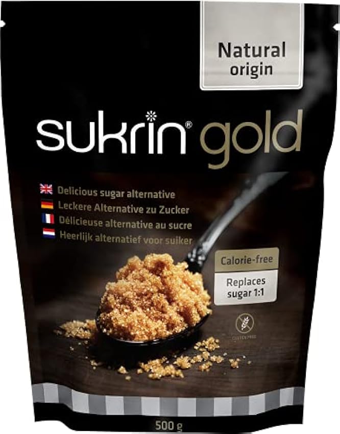 sukrin Oro Azúcar, la alternativa natural de repuesto Tubo de azúcar, 1er Pack (1 x 500 g) LmDFtVoM