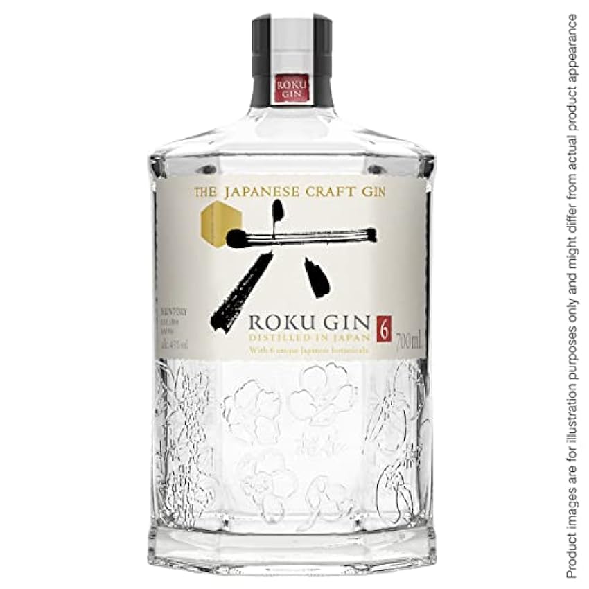 Roku Gin Ginebra Artesanal Japonesa Premium, 43%, 700ml