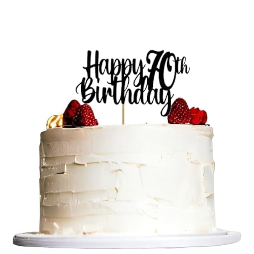 Decoración para tarta de 70 cumpleaños con purpurina azul, número 70, setenta años, decoración para pastel de 70 cumpleaños, celebración, aniversario, suministros para fiestas (dorado 70) Pgf9Q29Q