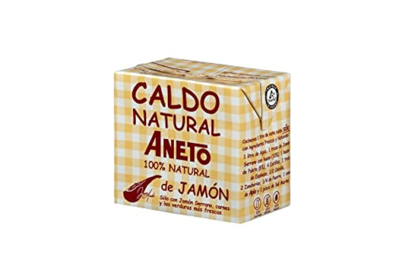 Aneto 100% Natural - Caldo de Jamón - caja de 6 unidades de 0,5 litro G6BCXNMF