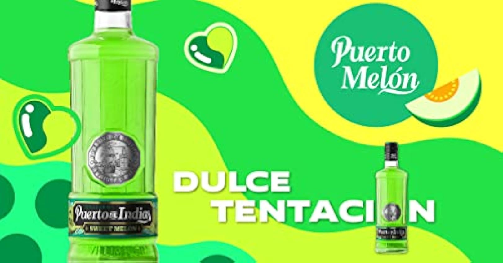 Puerto de Indias – Ginebra de Melon Premium – Sweet Melon Premium Gin – 70 cl – 37.5º izUnhHoc