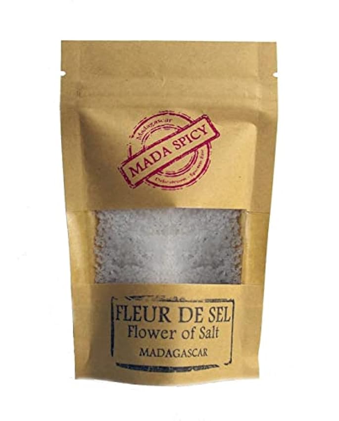 Flor de sal 1000g de Madagascar “ Gourmet Calidad ”. Bolsita eco cierre zip. p2K4OiXn