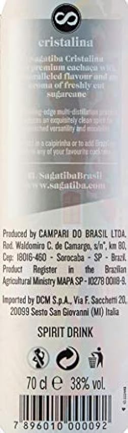 Sagatiba Cachaça Pura 38% Vol. 0,7l PcRIepJp
