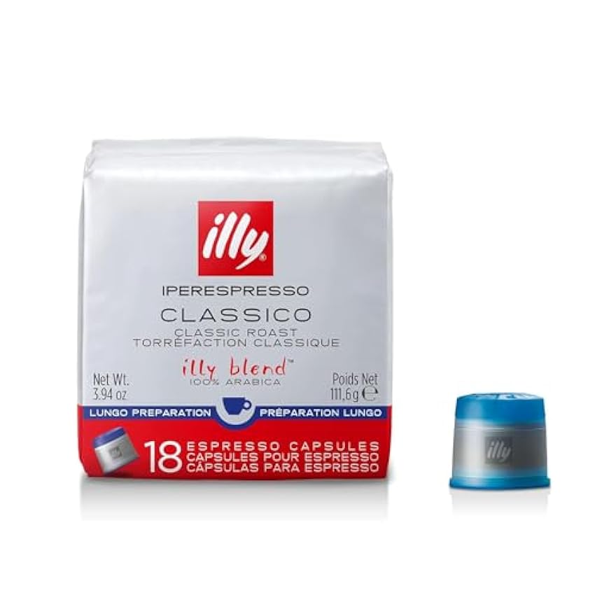 Illycaffè cápsulas café Iperespresso Tueste LUNGO, 6 cu