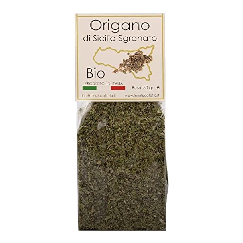 Tenuta Collotta® - Orégano Frotado Orgánico 50g - 100% Italiano - Made in Sicily jU6dYHor