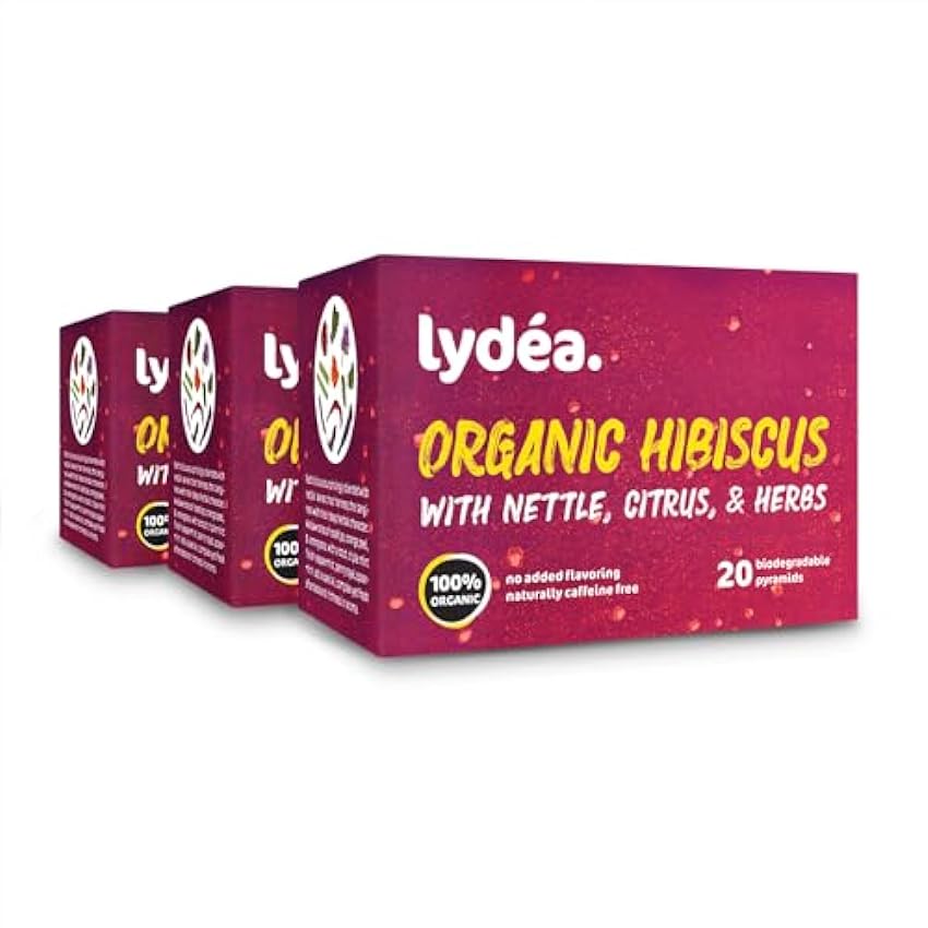 lydéa Lydea - Té de hierbas orgánicas, hibisco con orti