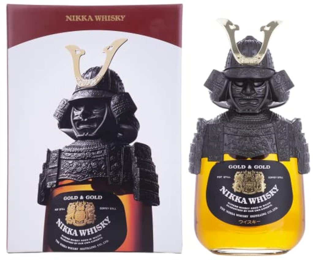 Nikka Gold & Gold Samurai Whisky 43% Vol. 0,75l in Gift