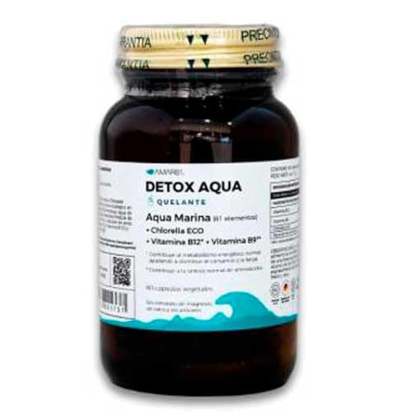 DETOX AQUA con Chlorella ECO, Vitaminas B12, B9 y extra