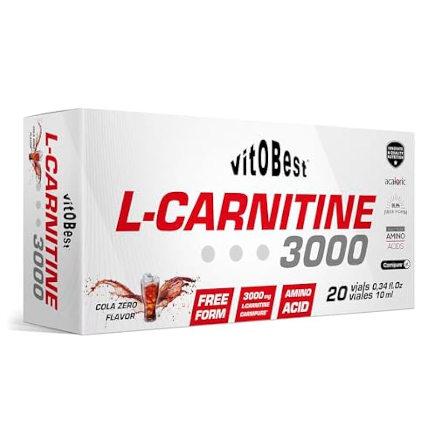 L-CARNITINE 3000-20 Viales 10 ml COLA - Suplementos Alimentación y Suplementos Deportivos - Vitobest ltIc7xGc