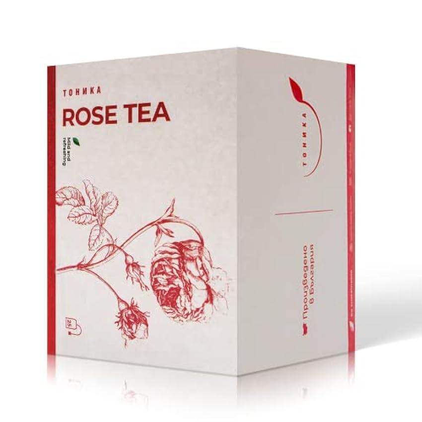 Tonika Tea - Té de rosas | Damascena rosa búlgara | Té diurético natural | Té de desintoxicación | 25 bolsas de té sin cafeína K70Ws4T4