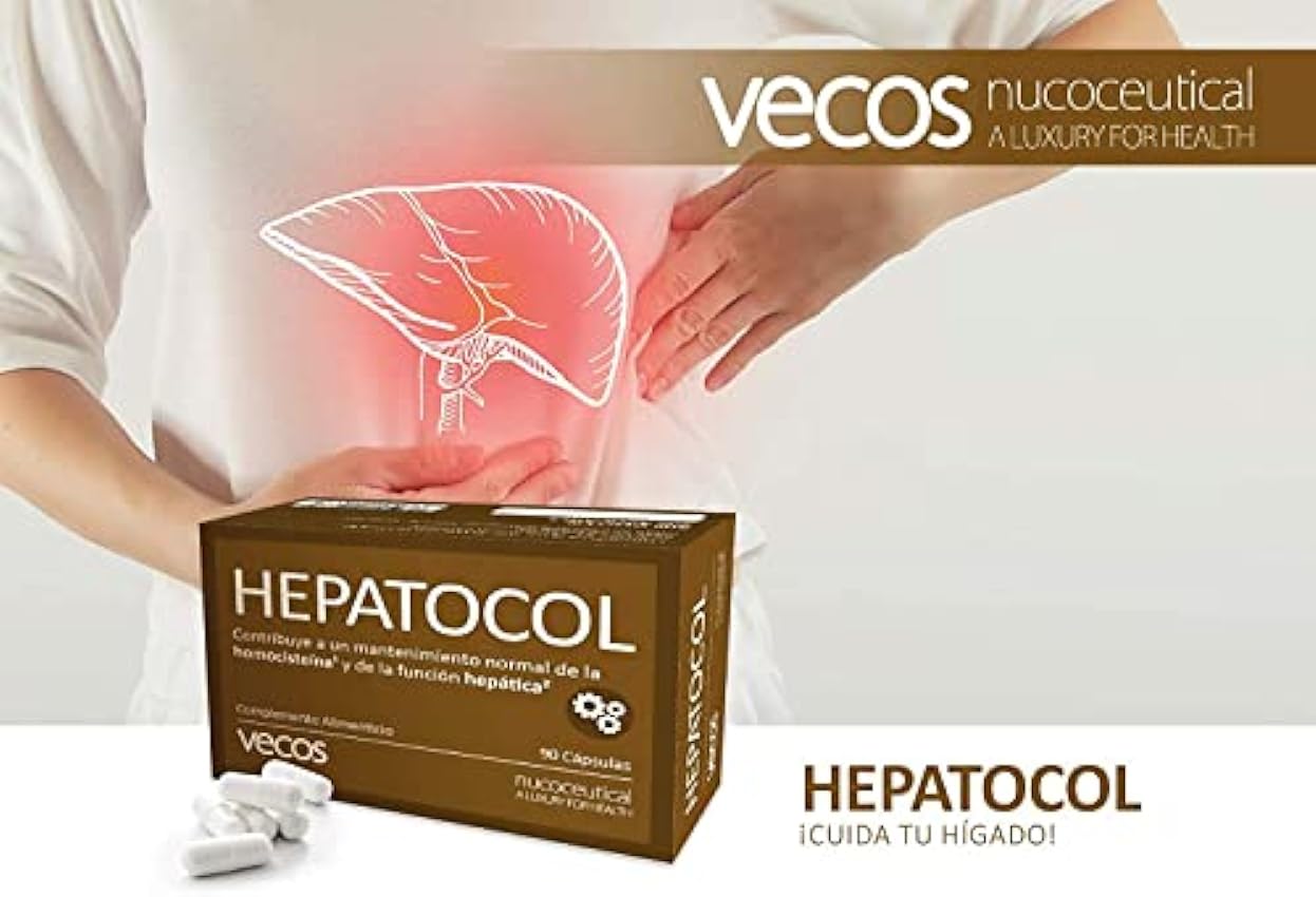 Hepatocol Vecos para el mantenimiento correcto del metabolismo de la homocisteína – Betaína y colina para el buen funcionamiento de los lípidos y para ayudar contra el hígado graso – 80 cápsulas oBFUeiPP