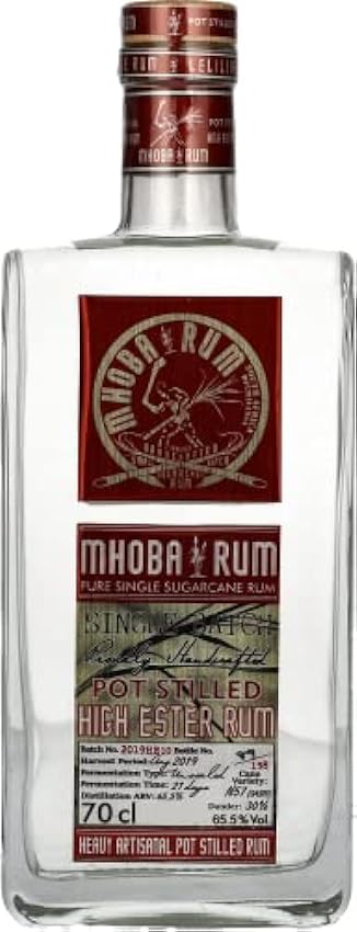 Mhoba Rum Pot Stilled HIGH ESTER Rum 65,5% Vol. 0,7l o0