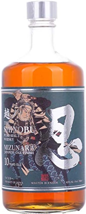 The Shinobu Pure Malt 10 Years Old Whisky MIZUNARA Japa
