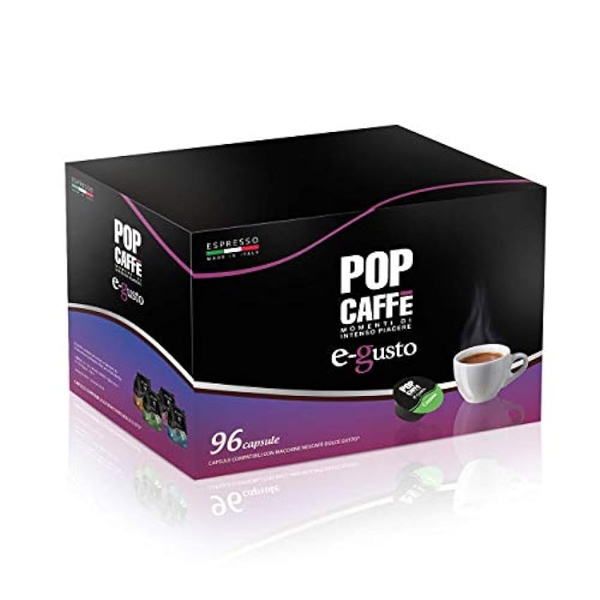 96 Cápsulas Pop Caffé e-gusto mezcla 2 cremoso COMPATIBLES Nescafe Dolce Gusto O9iTmnRa