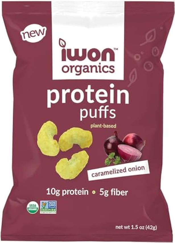 IWON Organics Caramelized Onion Protein Puff, High Prot