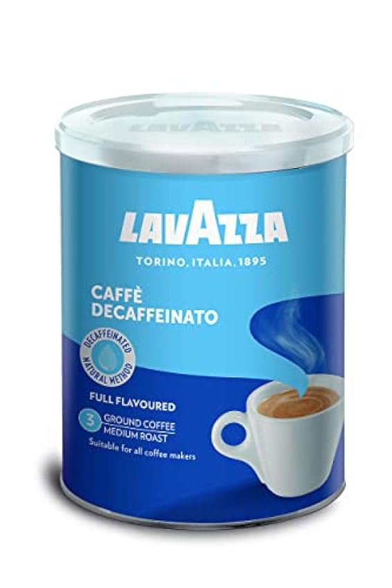 Lavazza, Caffè Decaffeinato, Café Molido Natural Descaf